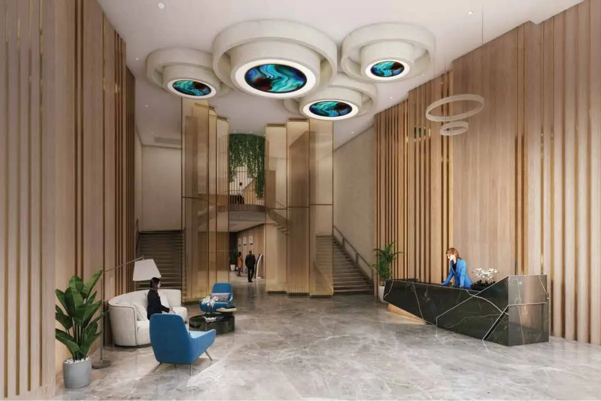 Designer entrance lobby