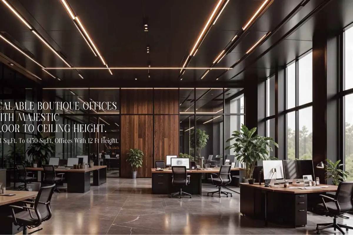 Boutique office with 12 ft height
