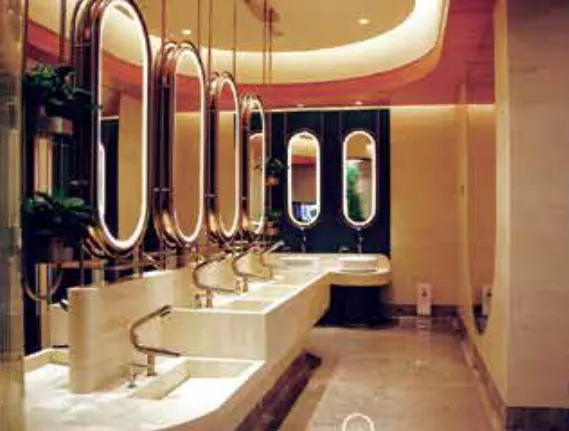 Elegant restrooms