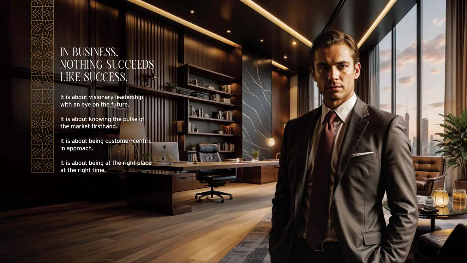 In business, nothing succeeds like success