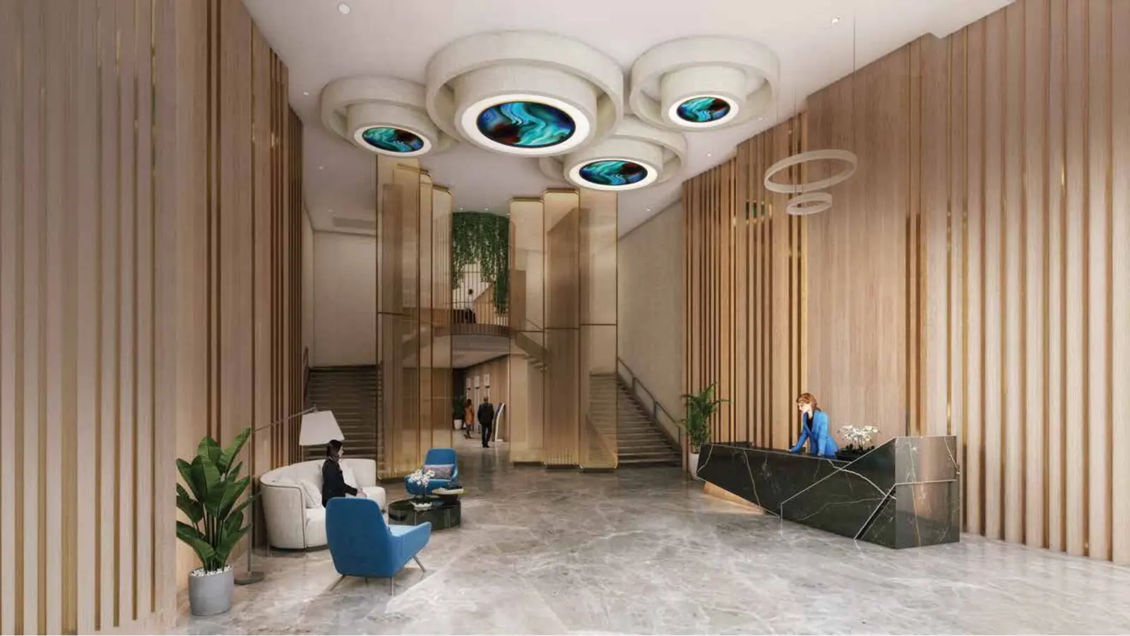 Designer entrance lobby