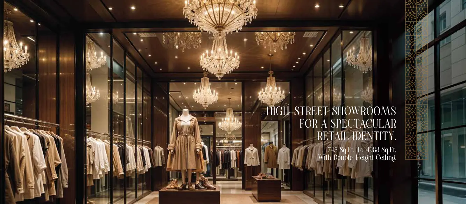 High-street showroom at Nyati Emporio, Sadashiv Peth